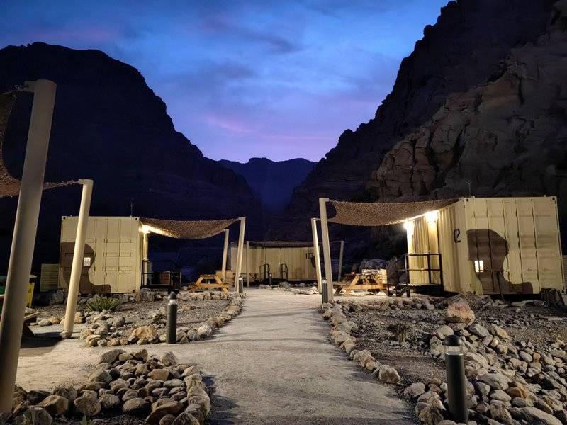 Obóz Bear Grylls Explorer Camp w górach Jebel Jais w Zjednoczonych Emiratach Arabskich